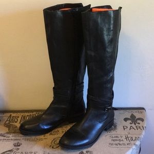 Arturo Chiang Dark Leather Boots
